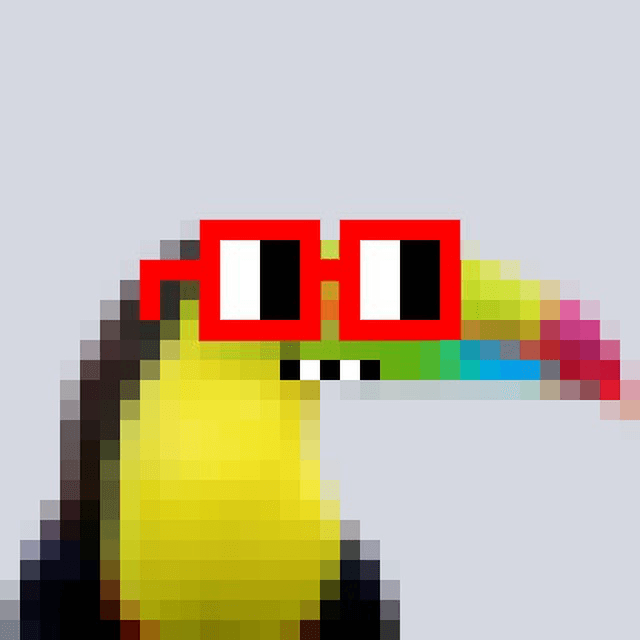 Tukan Frozen, a toucan